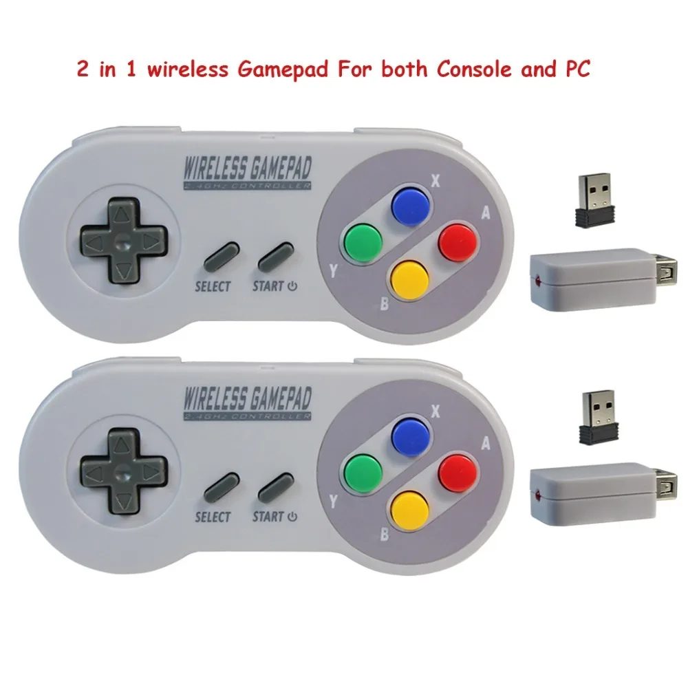 Беспроводной игровой контроллер для SNES 2 4 ггц Windows|Геймпады| |