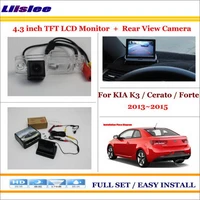 auto cam for kia k3ceratoforte 2013 2015 car rear camera 4 3 lcd screen monitor back up parking system accessories