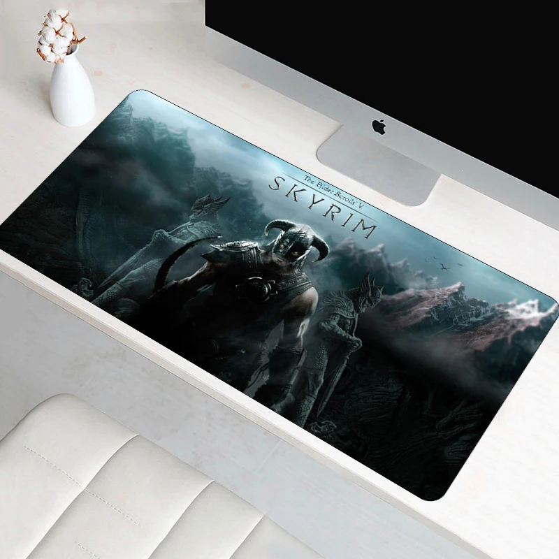 Большой коврик для мыши skyrim 80x40 см большой Настольный пожилых свитки защитный