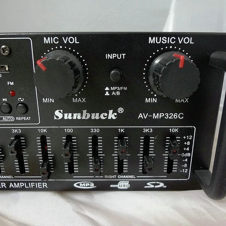 220 V-240 V 200W+ 200W SUNBUCK AV-MP326C Профессиональная Цифровая Эхо-смеситель усилитель домашний караоке усилитель с EQ выравнивания