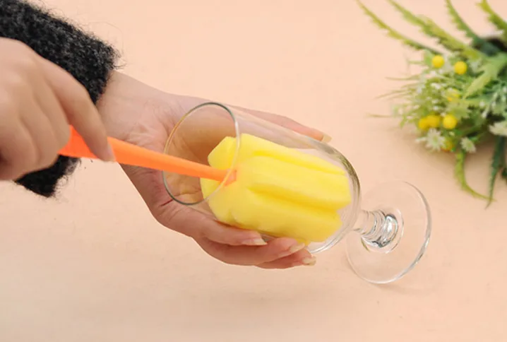 Щетка для мытья кухни щетка бокалов бутылок кофе чая стеклянных чашек случайный