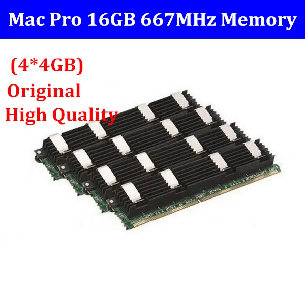 Новинка для памяти MACPRO 16 Гб DDR2 667 FB-Dimm mac pro16GB (4x4 Гб) DDR2 PC2-5300 ECC DDR2-667 для Mac Pro 1,1 2,1 3,1