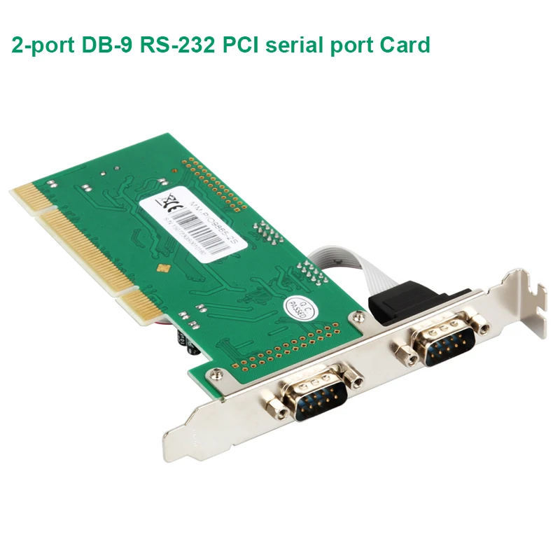 Moschip 9865 чипсет PCI 2 Серийный rs232 db9 com порты контроллер карта с низкопрофильным