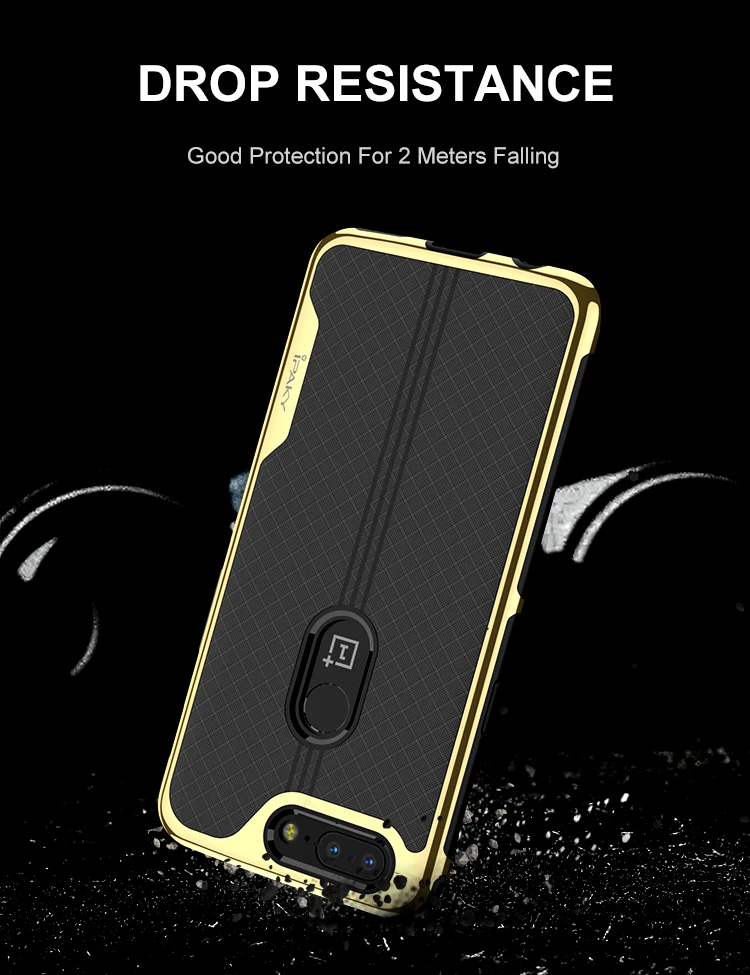 Для OnePlus 5 T чехол бренда iPaky Armor гальванический Бампер ТПУ Гибридный прозрачный Coque противоударный чехол для OnePlus 5 T