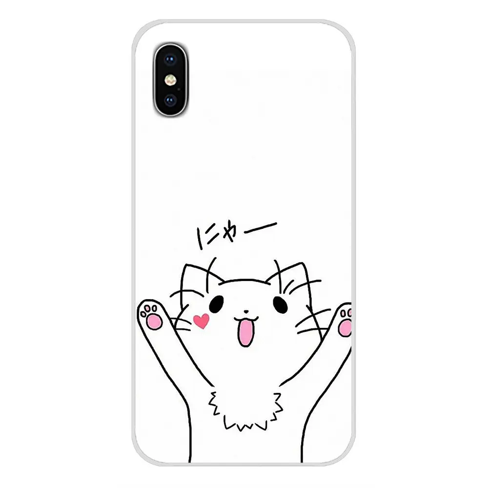 Милые Мультяшные аксессуары для кошек чехлы телефонов LG G3 G4 Mini G5 G6 G7 Q6 Q7 Q8 Q9 V10 V20 V30 X