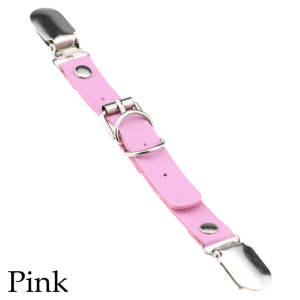 pink 1 шт., высокое качество, сексуальные женские кожаные чулки с подвязками в стиле панк, готика, пояс, кольцо для ног, эластичный пояс для чулок, рождественские подарки - Цвет: pink