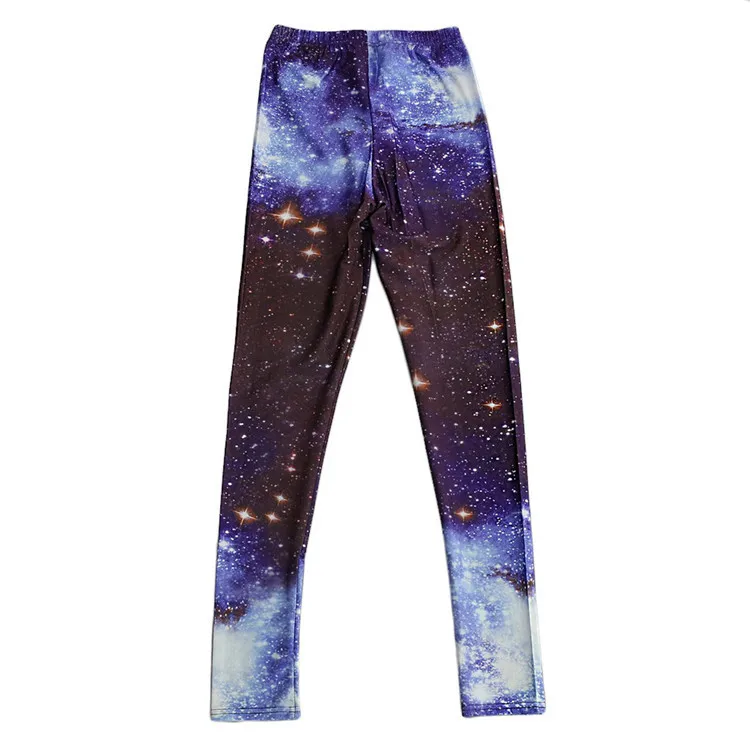 Star galaxy цифровая печать Женские Леггинсы оптом и в розницу фиолетовый сексуальные