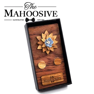 Мужской классический деревянный галстук-бабочка MAHOOSIVE, Свадебный галстук-бабочка, аксессуары для галстуков