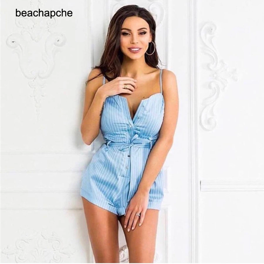 Для женщин комбинезон в полоску облегающие Комбинезоны Bodycon без бретелек