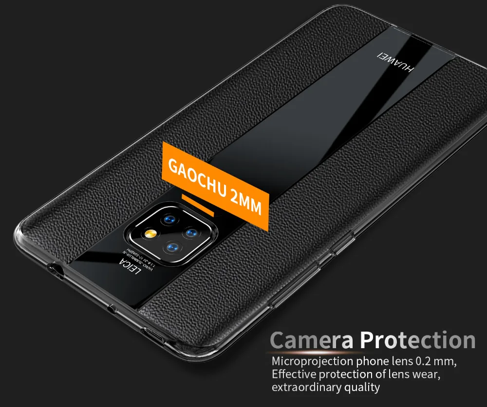 Роскошный чехол для Huawei Mate 20 Pro из натуральной кожи деловой телефона