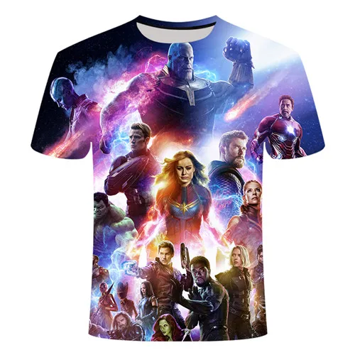 TX114 2019New design t shirt men/women marvel Avengers Endgame 3D print t-shirts Short sleeve Harajuku style tshirt tops Asian size6XL - Цвет: TX114