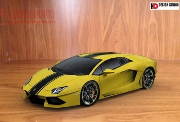 LP700 4 Aventa мульти подиумная 3D бумажная модель DIY Инструкция|Картонные конструкторы|