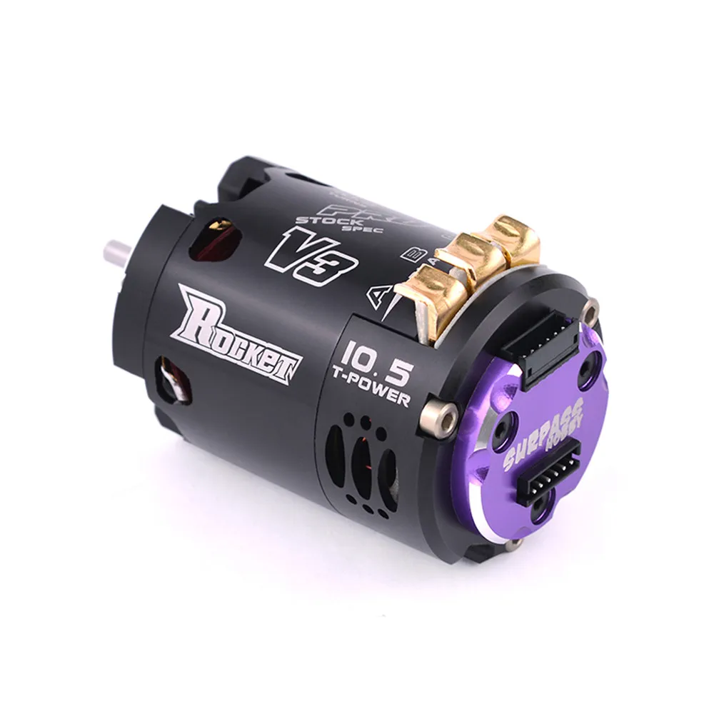 Rocket 540 V3 10 5 т датчиками бесщеточный 7 2 Spec конкуренции автомобильный двигатель RC с