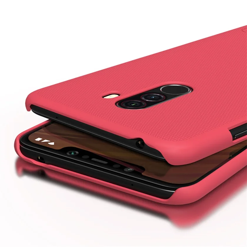 Для Xiaomi POCOPHONE F1 чехол Nillkin матовое PC матовый Твердый переплет для Xiaomi pocophone f1 Поко чехол для телефона - Цвет: Red