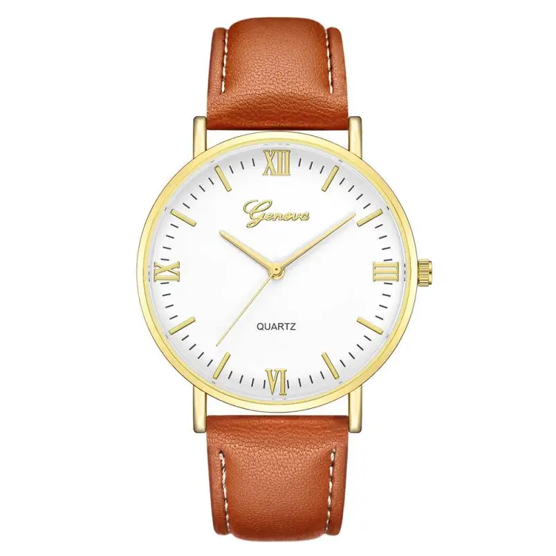 Reloj Fashion Large Dial Military Quartz Men Watch Leather Sport Watches Classic Clock Wristwatch Relogio Masculino#D - Цвет: B