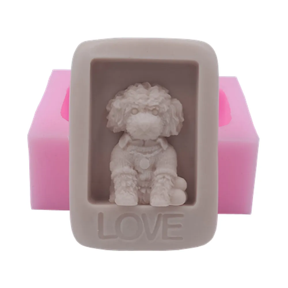 Силиконовая форма для мыла в виде милой собаки|silicone mold|dog silicone moldsilicon mold soap molds |