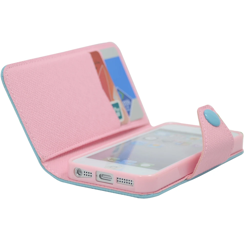 New PVC Wallet Pouch Soft Skin Case Cover For iPhone 5/5s/se | Мобильные телефоны и аксессуары