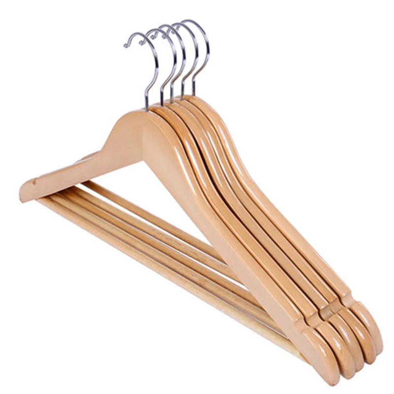 10 шт./лот вешалки для одежды взрослых из массива дерева вешалка хранения в отеле