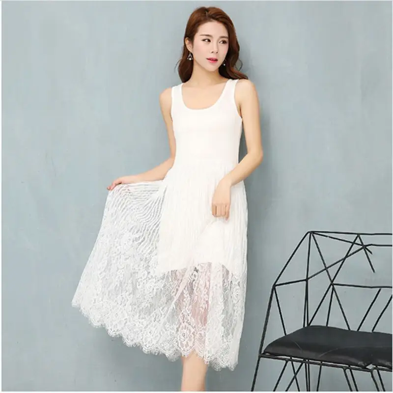 Женское Сетчатое платье на бретелях спагетти привлекательное в стиле пэчворк