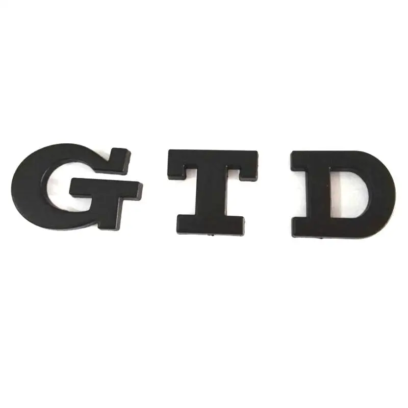 10 шт. Бесплатная доставка небольшие автомобильные наклейки GTD из АБС-пластика