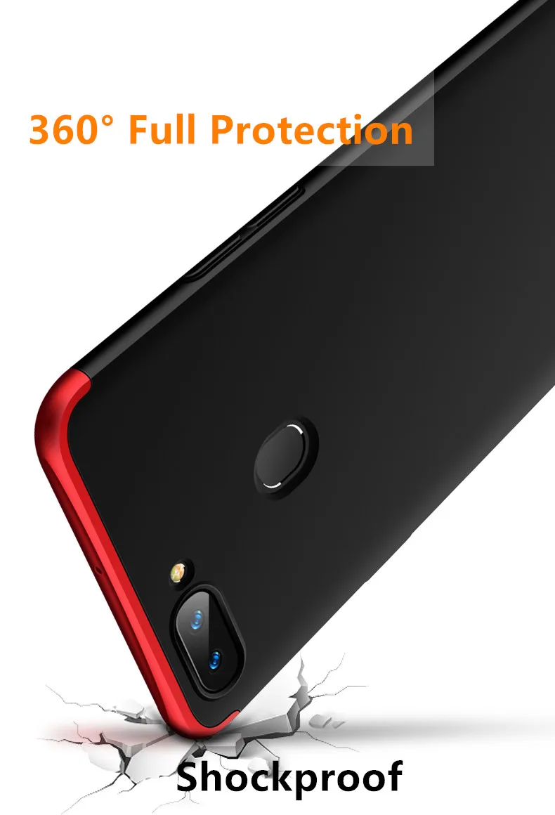 URSHINE Full Protective Phone Case Cover for OPPO R11s 360 Degree All-around Body Capa Coque Oppo r11s 6.01&quot |