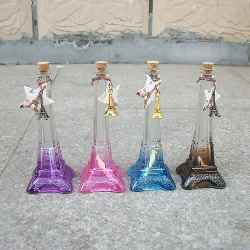 Lucky бутылка со звездочками креативный Эйфелева башня дизайн Желая домашние