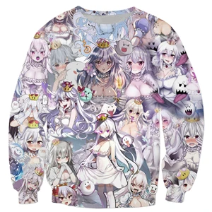 Новая мода мужские толстовки принцесса Boosette Аниме Манга коллаж 3D печать уличная Толстовка/куртка с капюшоном - Цвет: color as the picture