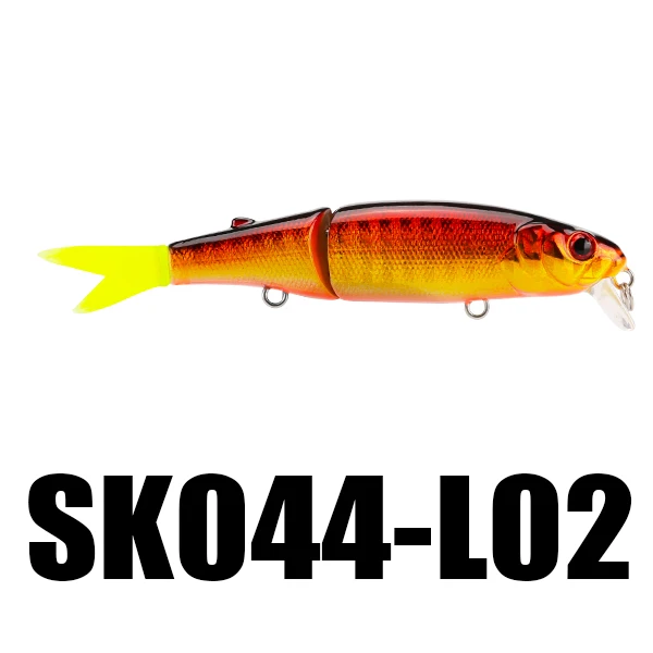 1PC L02 SeaKnight SK044 приманка для рыбной ловли гольян 1 шт. 7,4 г 90 мм/3,54 дюйма 0-1,0 м Джеркбейт 2 секции мягкий хвост подвесная Приманка VMC крючки - Цвет: 1PC L02