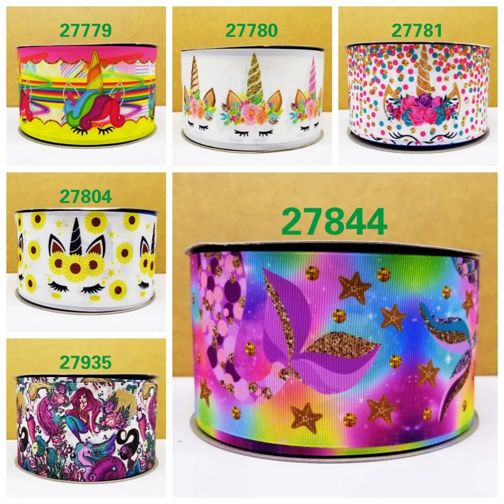 Free shipping 50 yard cartoon printed grosgrain ribbon 27844 | Дом и сад