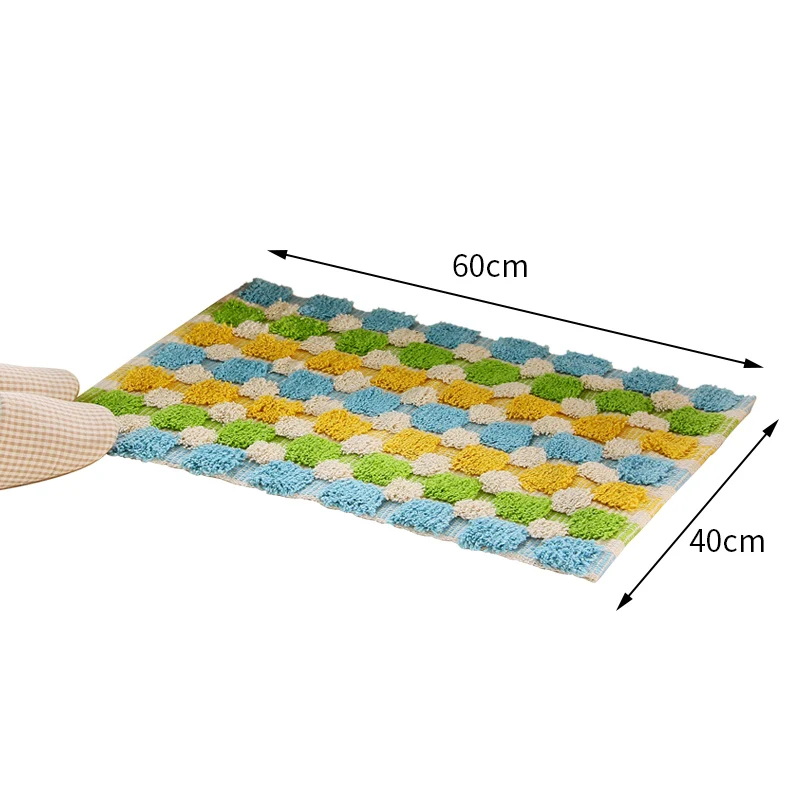 Цветной хлопковый коврик для ванной комнаты ORZ настенный нескользящий душа | Дом