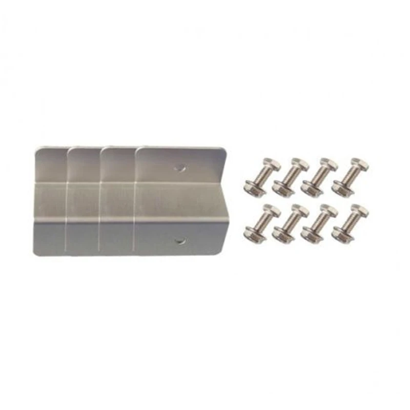 4шт/комплект Кронштейн для крепления солнечной панели из металла набор Z-образных кронштейнов алюминиевой крышной системы установки на автомобильном фургоне.