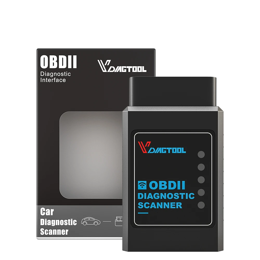 

VDIAGTOOL ELM327 1.5 Wifi Version Auto Diagnostic&Scanner Tool ELM 327 Support OBD2 Protocol For Android For IOS Code Reader