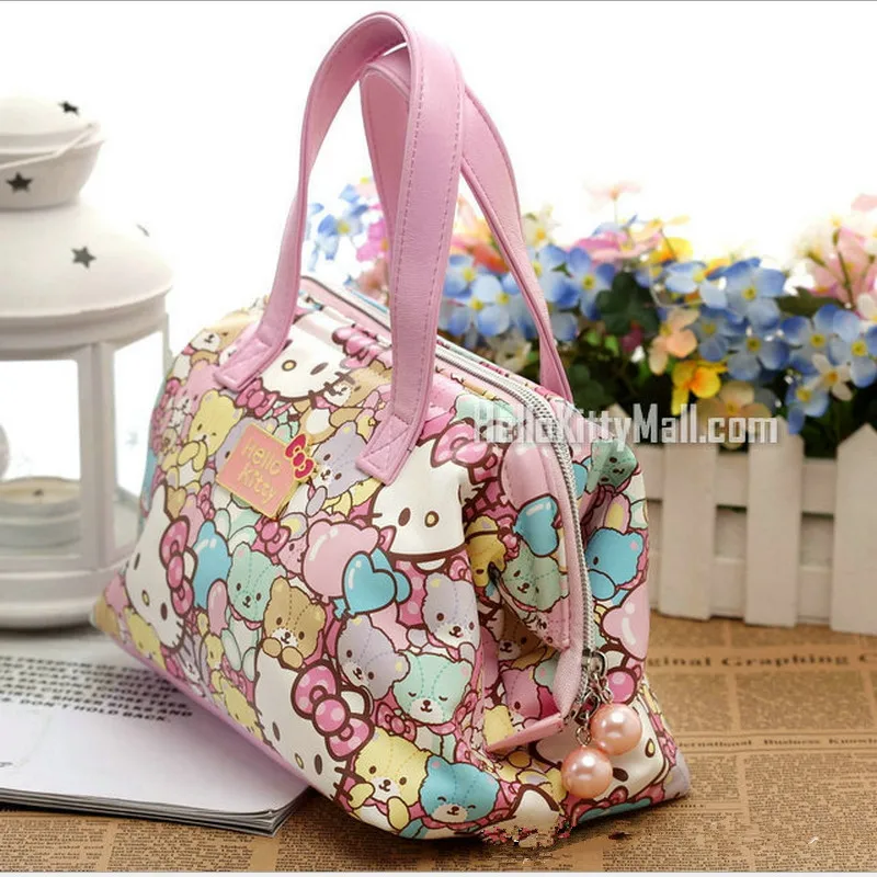 Бесплатная доставка модные сумки с ручками hello kitty из высококачественной