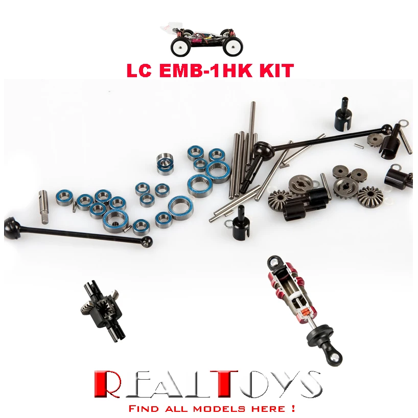 LC гоночный 1:14 внедорожный 4WD RC автомобиль багги шасси комплект в разобранном виде# EMB-1HK