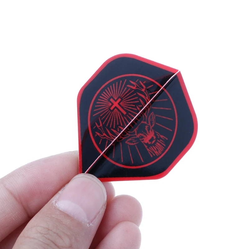 High Quality PET Dart Flights - 30 Pcs/Set with Rare Patterns in Red+Black image 4