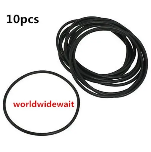 

10Pcs 58/60/68/70mm OD x 3.1mm Thick Black Rubber O Rings Oil Seals Gaskets