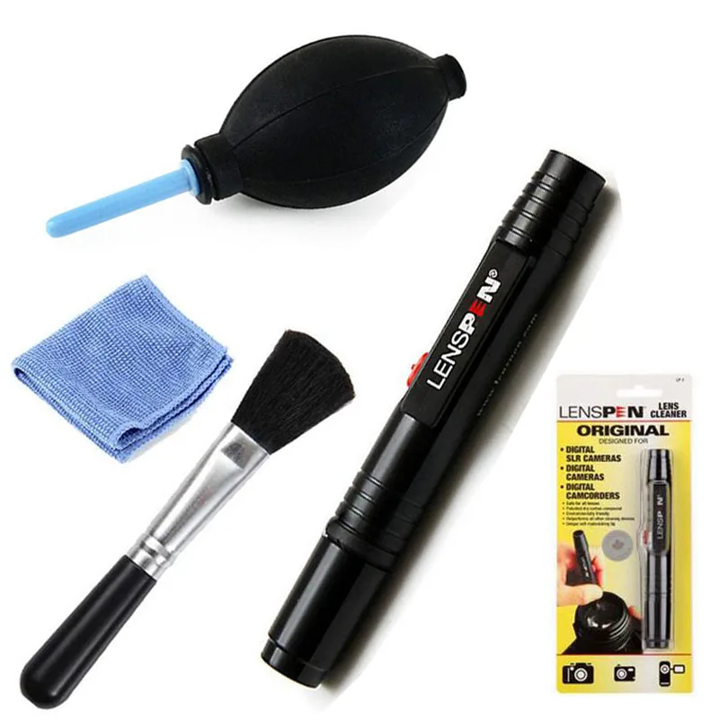 4in1 Пыли Очиститель LENSPEN Для Чистки Линз Pen Brush Воздуходувки Салфетки комплект для Canon Nikon Sony Pentax DSLR ЗЕРКАЛЬНЫЕ ФОТОКАМЕРЫ Фильтры