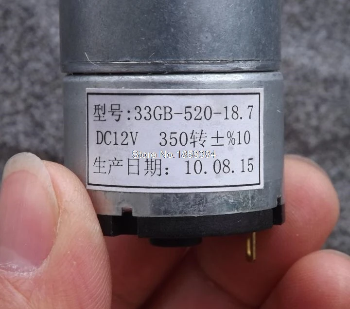 33GB-520 DC Motor 12V/350rpm High Speed Metal Gear for RC Smart Robot Tank Car Chassis Remote Control Toys | Обустройство дома
