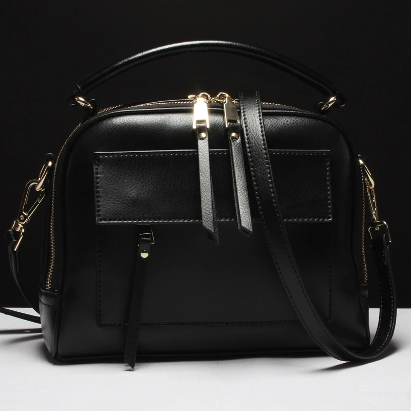 Black Hmily из коровьей кожи Для женщин сумка мягкая кожаная сумка Элегантный Ежедневно Для женщин сумки большой Ёмкость женская сумка - Цвет: Black