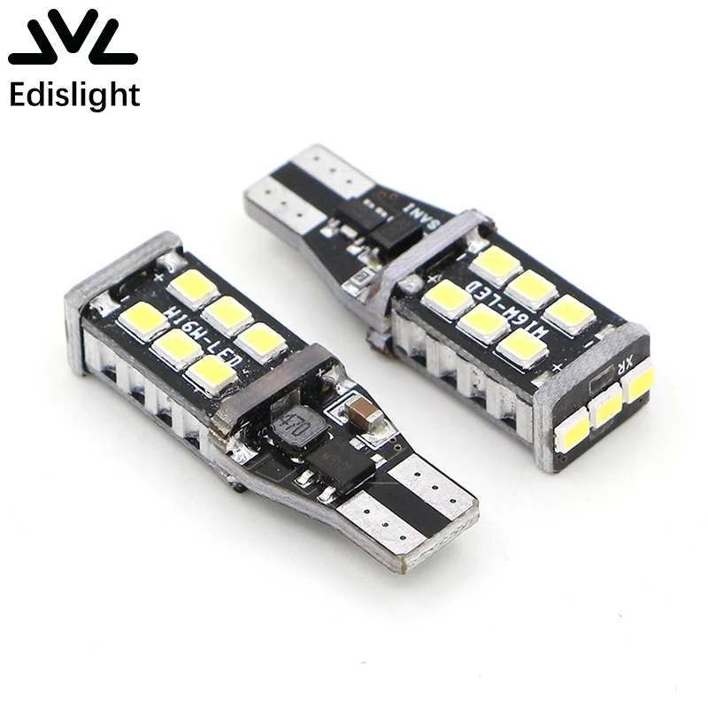 Edis светильник Canbus без ошибок 921 912 906 T15 T10 800 люмен 6000K белый 2835 15 SMD светодиодный