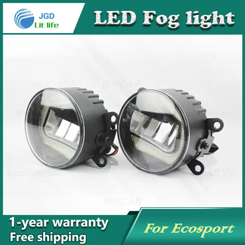 Супер Белые светодиодсветодиодный дневные ходовые огни чехол для Ford Ecosport Drl Light Bar