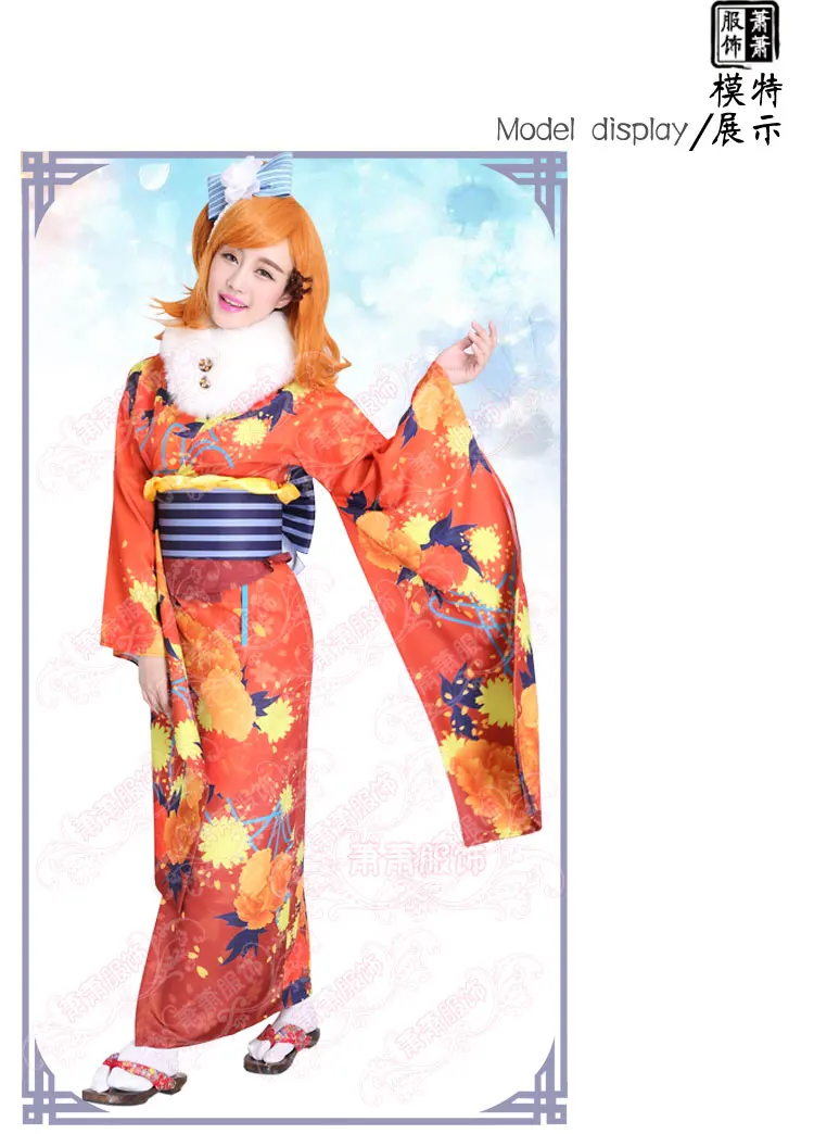 Lovelive Unawakening kimomo Косака Хонока Косплей Костюм Рождество и Новый Год День