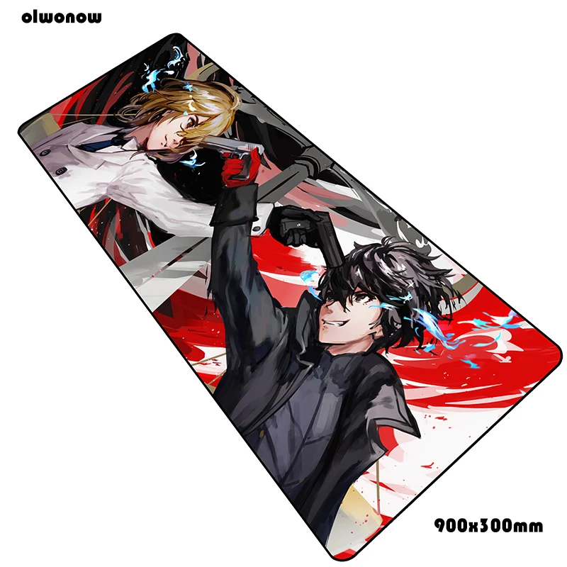 Persona 5 коврики 900x300x3 мм подставка для запястья игровой коврик для мыши большая клавиатура Коврик для мыши Аниме ноутбук аксессуары для геймеров коврик для мыши