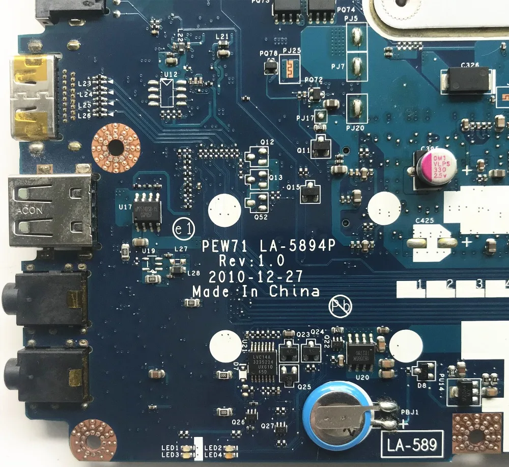 Высокого качества для ПК ACER 5742 г Материнская плата ноутбука GT520M/1 ГБ GPU HM55 DDR3 MBRJ002001 PEW71 LA-5894P MB тестирование Быстрая