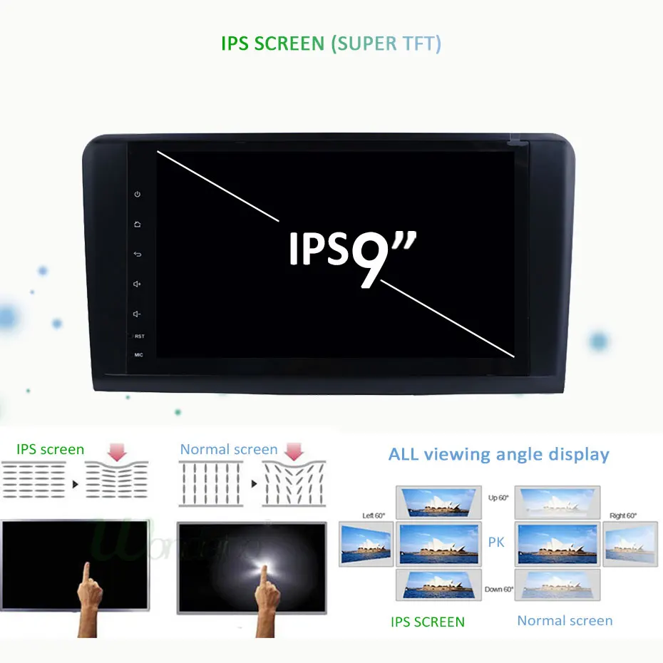 DSP Android 9,0 4G 64G 8 ядерный автомобильный Радио gps для Mercedes Benz ML GL W164 ML350 ML500 GL320 стерео навигация ips экран без DVD