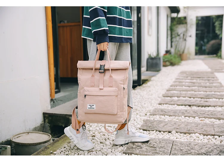 Модная хлопковая ткань для подростков Mochila, школьная сумка для девочек, женский рюкзак, черная школьная сумка, женский рюкзак для книг