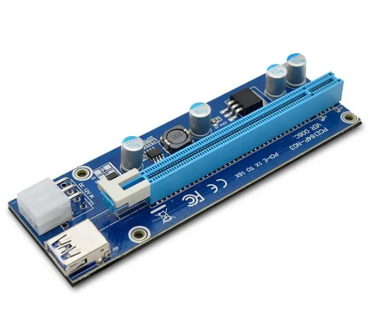 Кабель питания TPFEEL 6pin USB3.0 PCI E Express 1х 16x удлинитель GPU переходная карта 60 см SATA|usb3.0