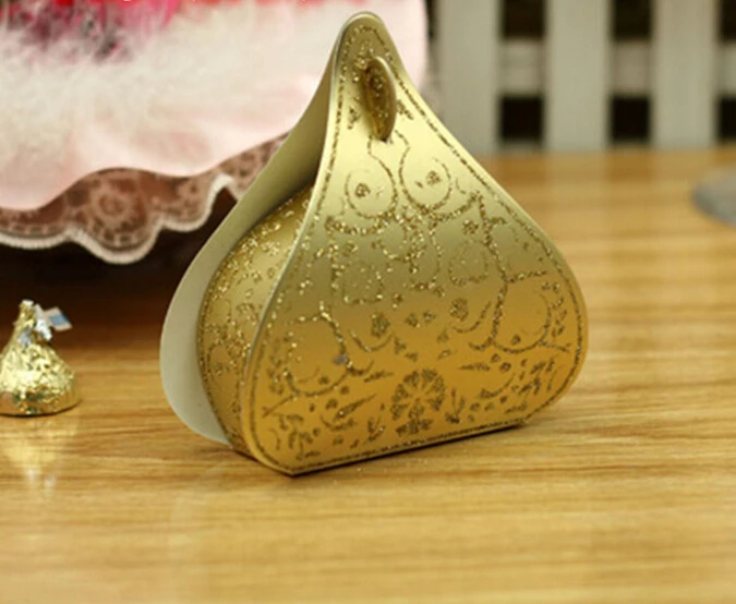 Свадебный сувенир Конфета золотого цвета|box box|box gift boxfavor candy box |