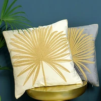 american style cushion velvet embroidery decorative throw pillows square geometry sofa cushion car throw pillows chair cushion