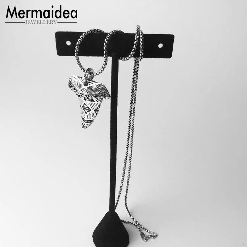 Черные Подвески из фианита с зубами маори модные ювелирные изделия